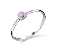 Rose Quartz Silver Rings NSR-2475